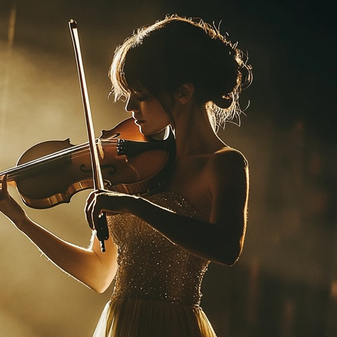 Person playing violin